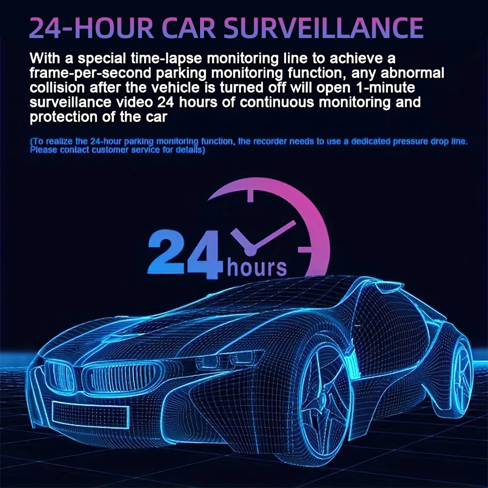 3 Camera Dash Cam for Cars Camera 1080P Recorder