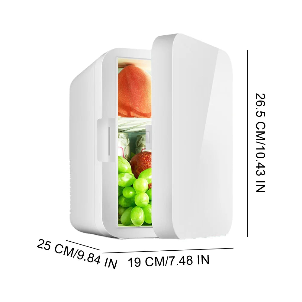Portable Vehicle Refrigerator 8L Mini Compact Fridge