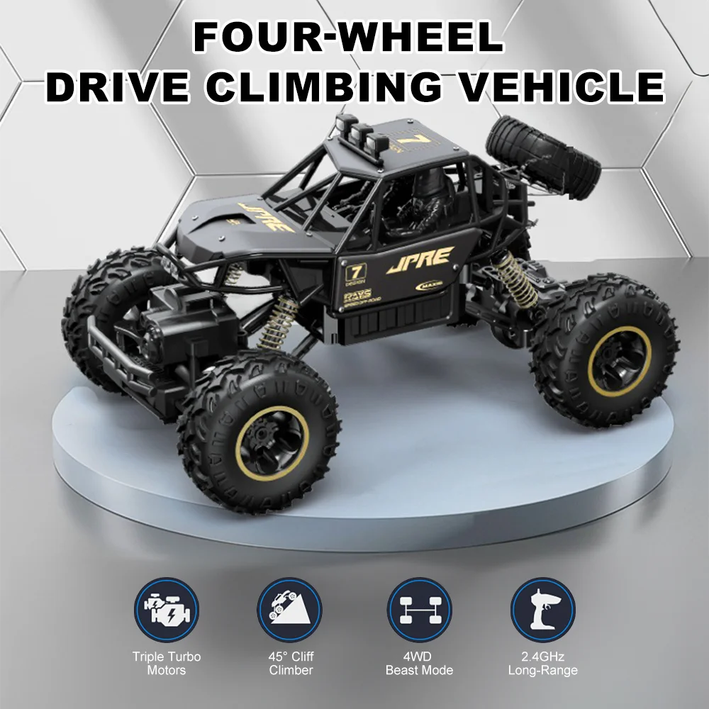 Remote Controlled Car 2.4 GHz RC Car 1:18 Off-road Remote Control Climbing Vehicle Outdoor Cars Toys for Boys Girls Gifts