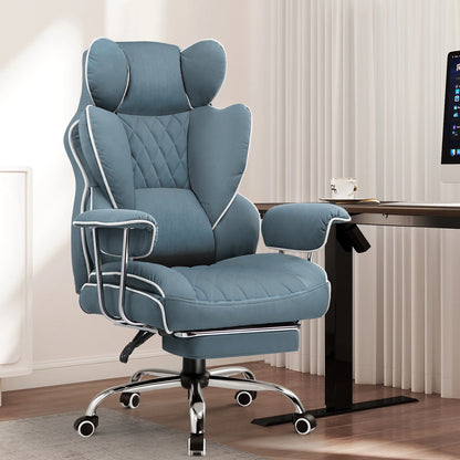 GTPLAYER Gaming Chair, Executive Office Desk Chair Ergonomic Computer Chair with Footrest Heavy Duty High Back Lumbar Support