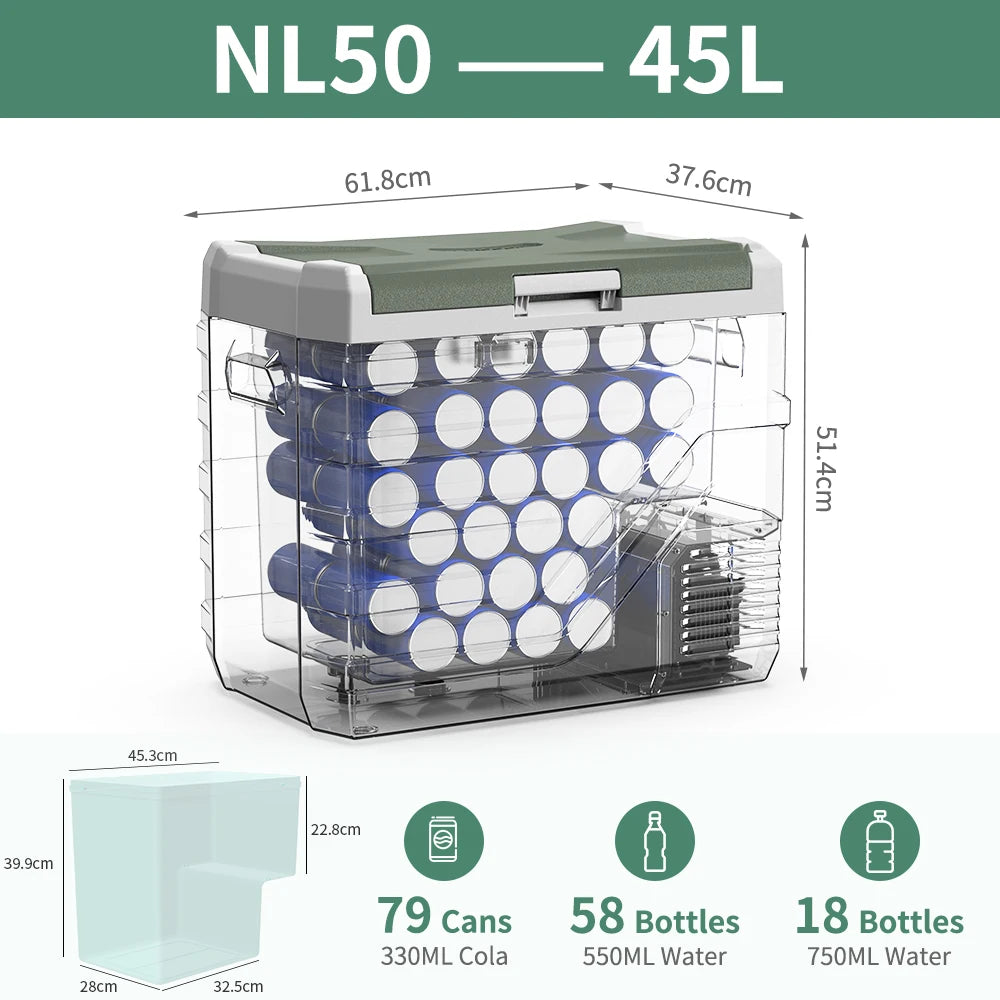 Alpicool NL 25L 35L 45L Car Refrigerator 12V Compressor Fridge Freezer