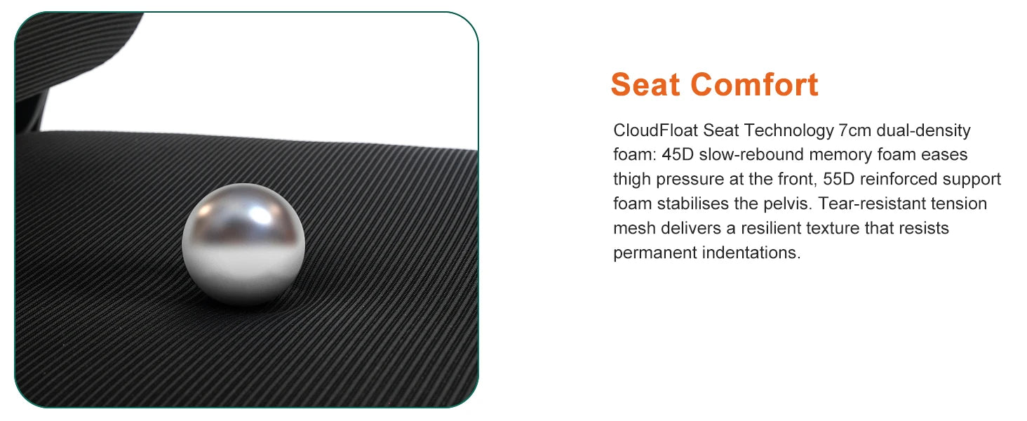 Gwong Ergonomic Office Chair Desk Chair with Folding Armrest Height-Adjustable Breathable Backrest Swivel Gaming Chair