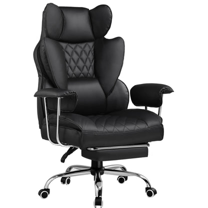 GTPLAYER Gaming Chair, Executive Office Desk Chair Ergonomic Computer Chair with Footrest Heavy Duty High Back Lumbar Support