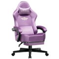 GTPLAYER Fabric Gaming Chair, Ergonomic Computer Chair with Footrest and Lumbar Support Height Adjustable Home Office Chair