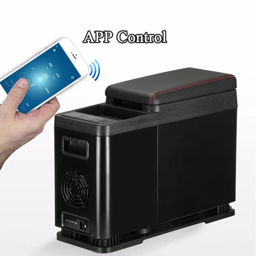 8L Armrest Freezer Cooler Mini Fridge 12/24 V With Compressor For Car MPV