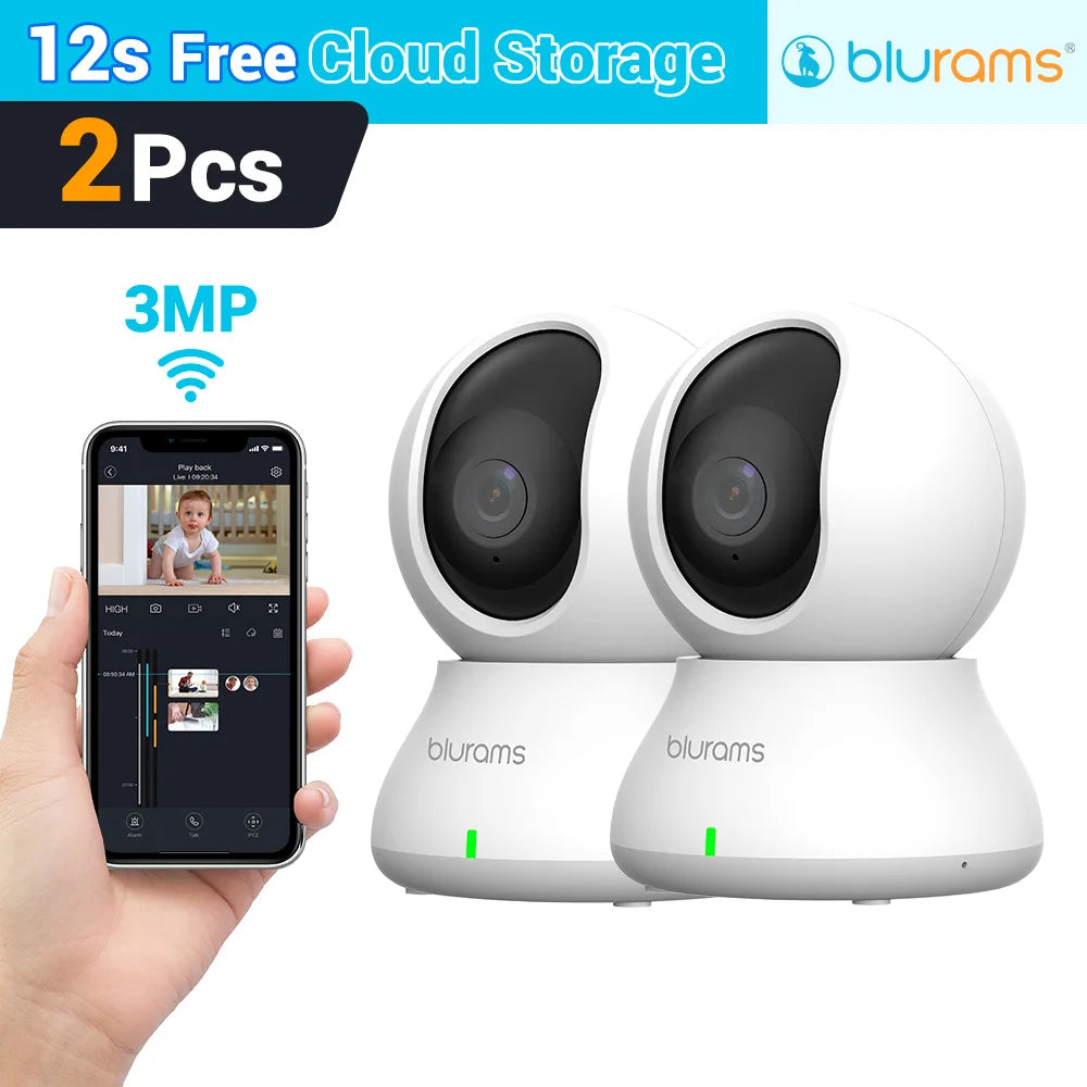 Baby Monitor Camera 2K HD Home Security Camera with Motion Detection and Two-Way Audio