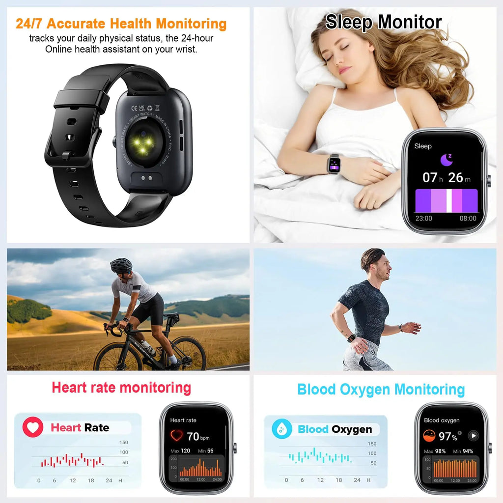 Smart Watch- IP68 Waterproof Fitness Smart Watch