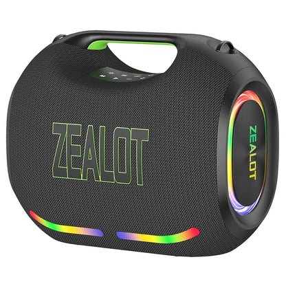 ZEALOT-ZE21 250W Portable Bluetooth Speaker High Volume Waterproof 48000mAh Wireless TWS Subwoofer Suporrt USB/TF/AUX RGB light
