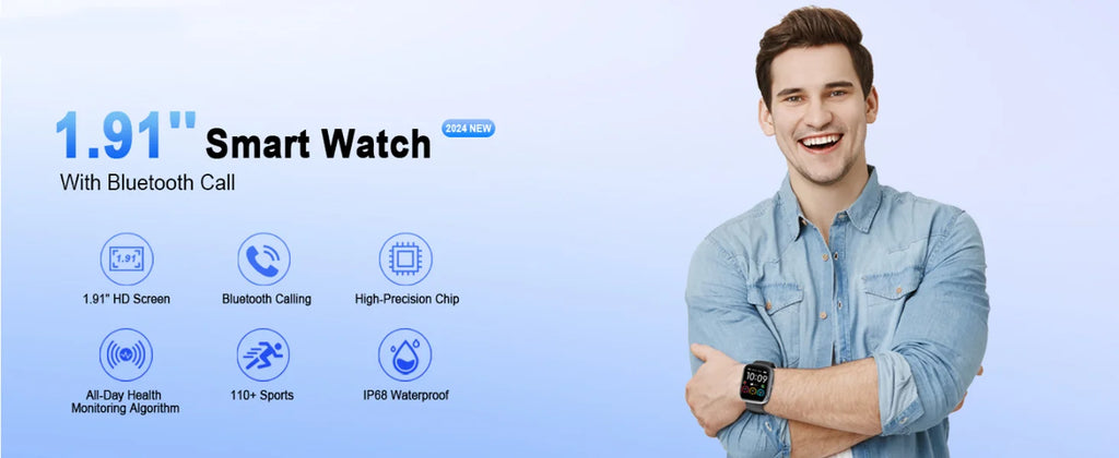 Smart Watch- IP68 Waterproof Fitness Smart Watch