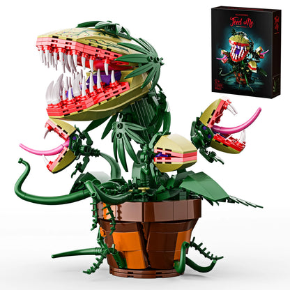 Piranha Plant Audrey II 2 Building Blocks Set Horrors Flower Shop Decoration (629PCS)