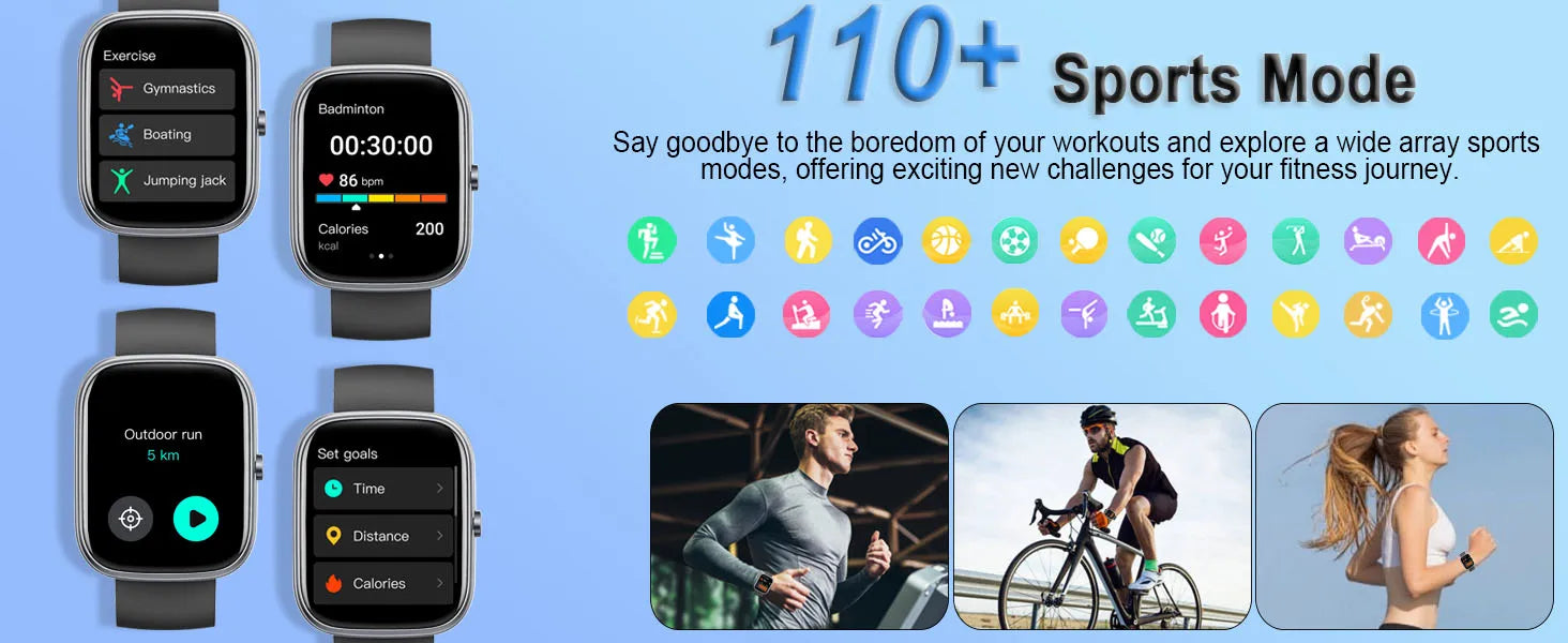 Smart Watch- IP68 Waterproof Fitness Smart Watch