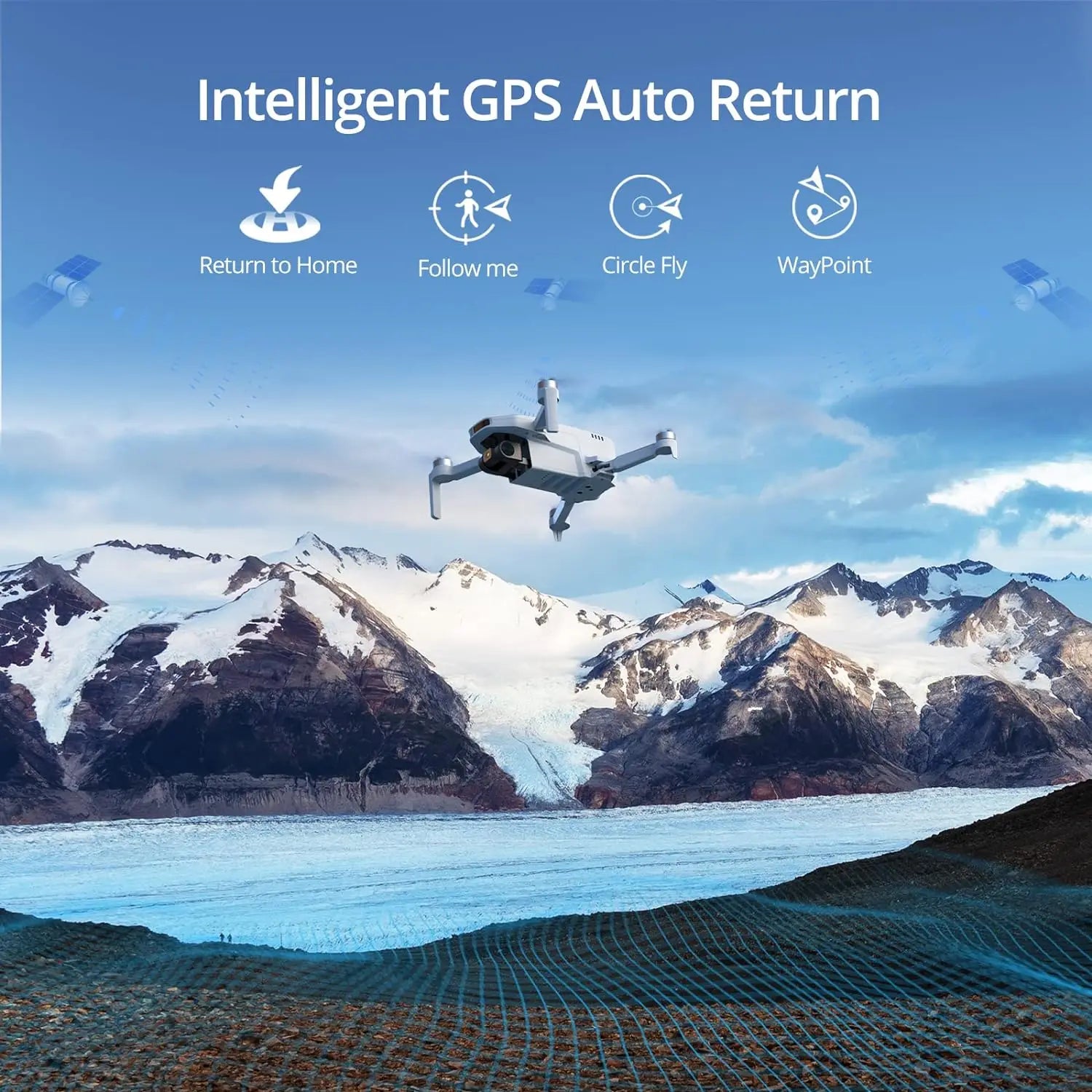Professional Single Axis Potensic Drone With GPS Auto Return