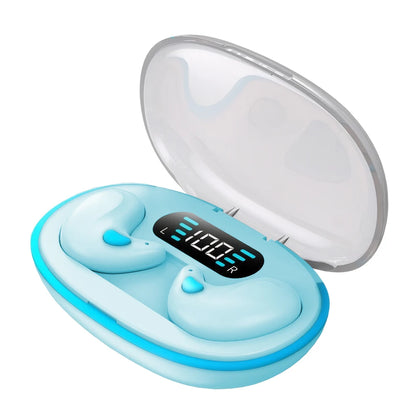 BT 5.3 Stereo Headphones Touch Control Sense-Free Micro Sleep Earbuds Open Ear Headsets for Running Fitness Learning Accessories