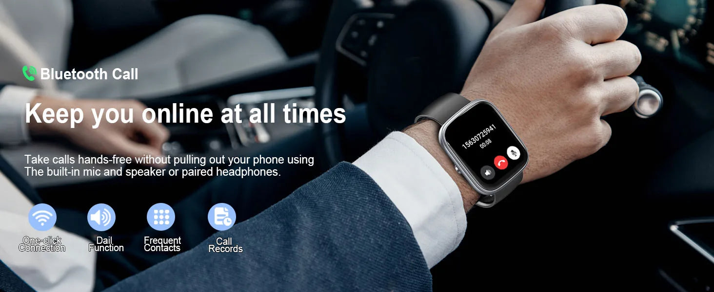 Smart Watch- IP68 Waterproof Fitness Smart Watch