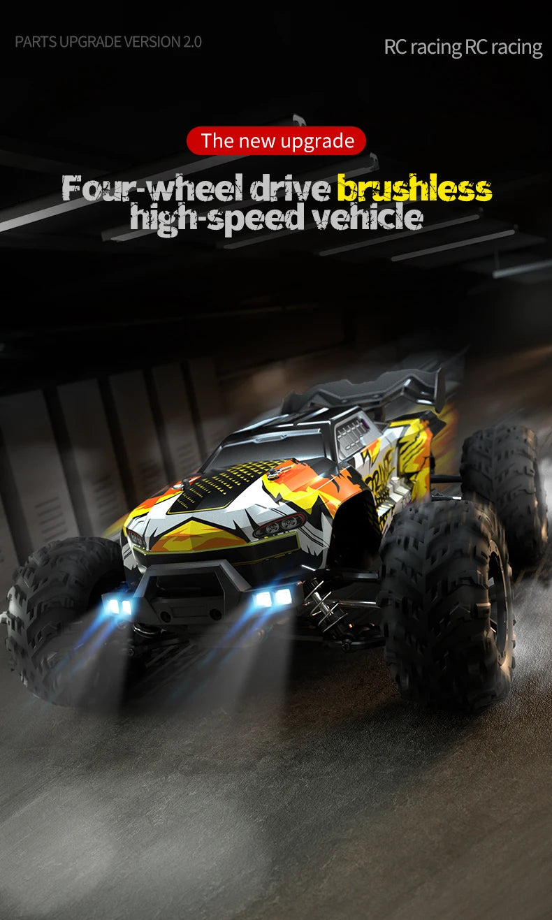 High Speed RC Car 1/16 4x4 Remote Control Brushless Vehicle 2.4G 4WD Electric Off-Road Drift Crawler Toys for Children