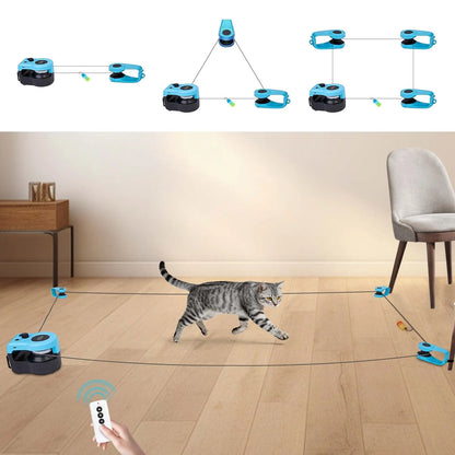 Cat Toys Automatic/Remote Control Cat Toy Interactive Cat Toy Cat Treadmill Adjustable Speed Simulated Cat Hunting Toy