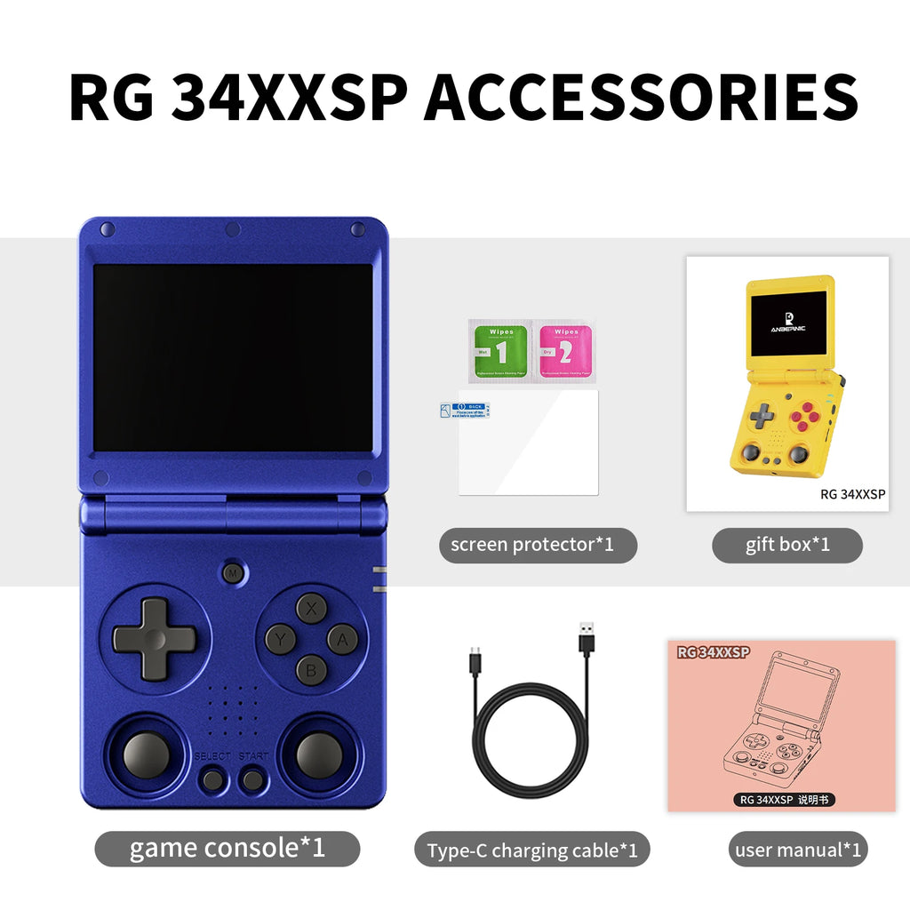 Anbernic RG34XXSP- Handheld Game Console
