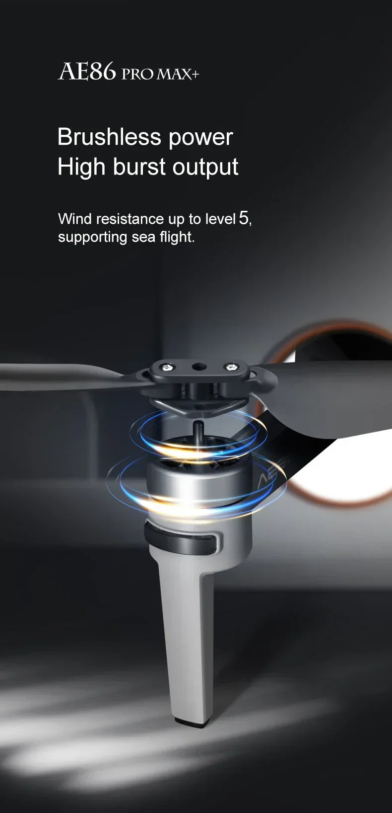 Professional Drone AE86 PRO MAX- Dual Camera GPS Obstacle Avoidance Drone with LED Screen