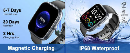 Smart Watch- IP68 Waterproof Fitness Smart Watch