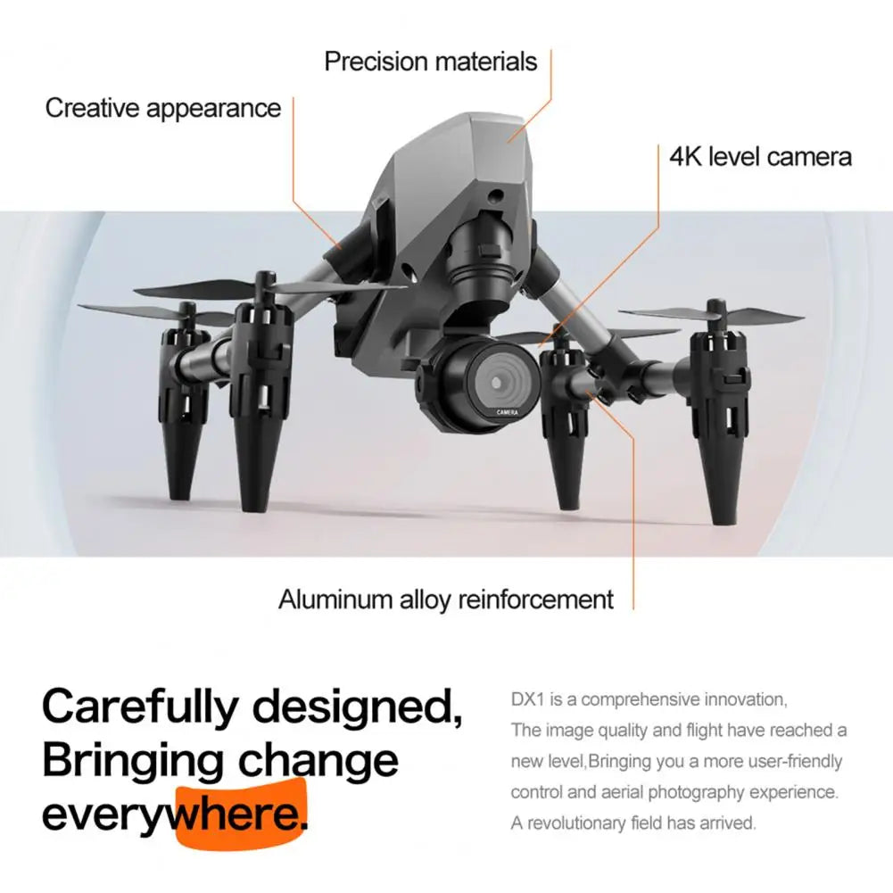 Foldable Remote Control Drone with 4K Dual Cameras