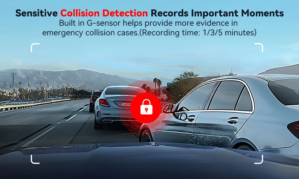 REDTIGER A4 Dash Camera Front and Rear 4K Dash Cam Drive Recorder