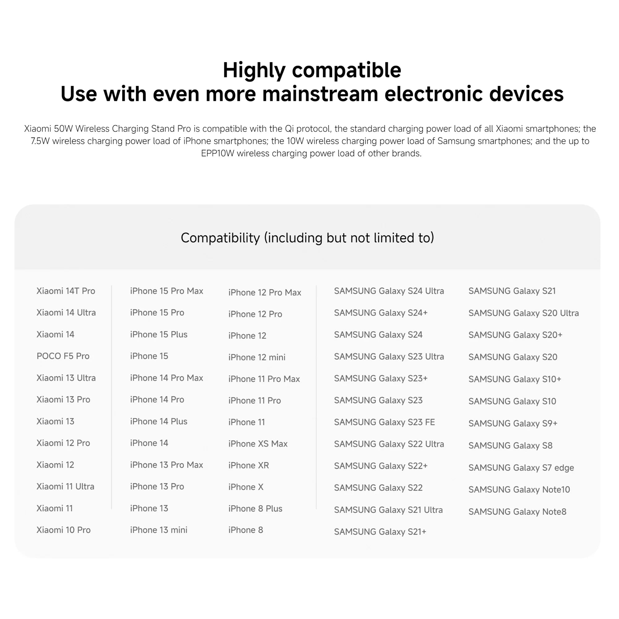 Xiaomi 50W Wireless Charging Stand Pro High-efficiency Fast Charging Highly Compatible Quiet Heat Dissipation Safe and Reliable