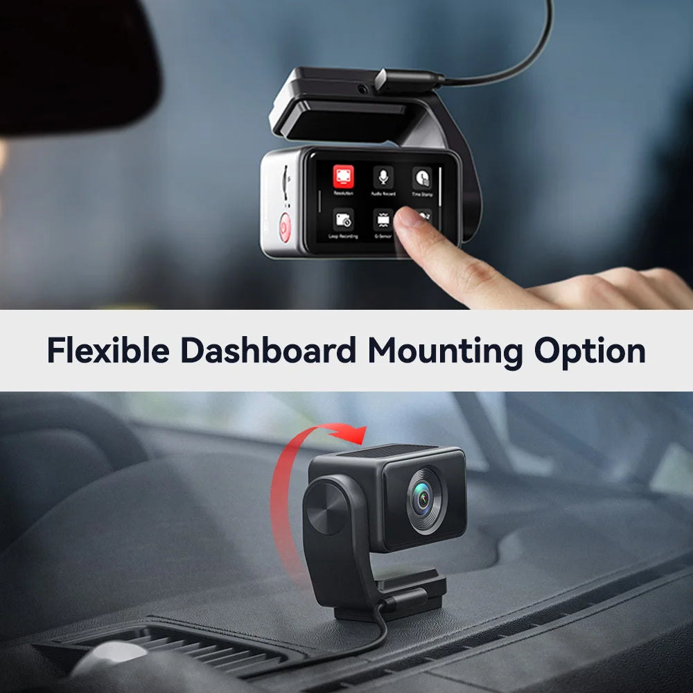 REDTIGER A4 Dash Camera Front and Rear 4K Dash Cam Drive Recorder