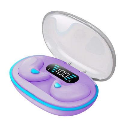 BT 5.3 Stereo Headphones Touch Control Sense-Free Micro Sleep Earbuds Open Ear Headsets for Running Fitness Learning Accessories
