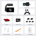 REDTIGER A4 Dash Camera Front and Rear 4K Dash Cam Drive Recorder