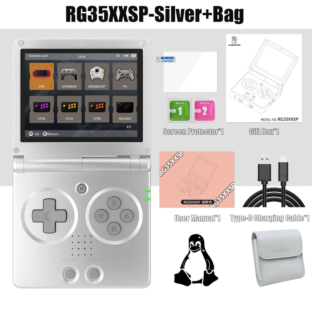 Anbernic RG35XXSP 3.5'' IPS Screen Flip Handheld Console