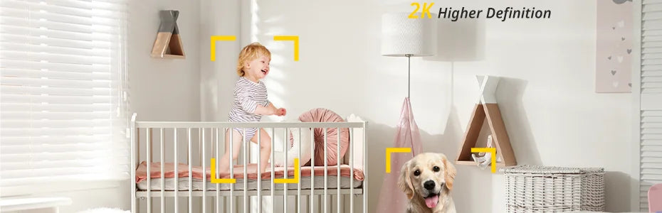 BoyKeep Surveillance Camera 3MP 5/2.4GHz WiFi Indoor Home Security