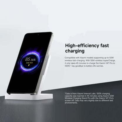 Xiaomi 50W Wireless Charging Stand Pro High-efficiency Fast Charging Highly Compatible Quiet Heat Dissipation Safe and Reliable