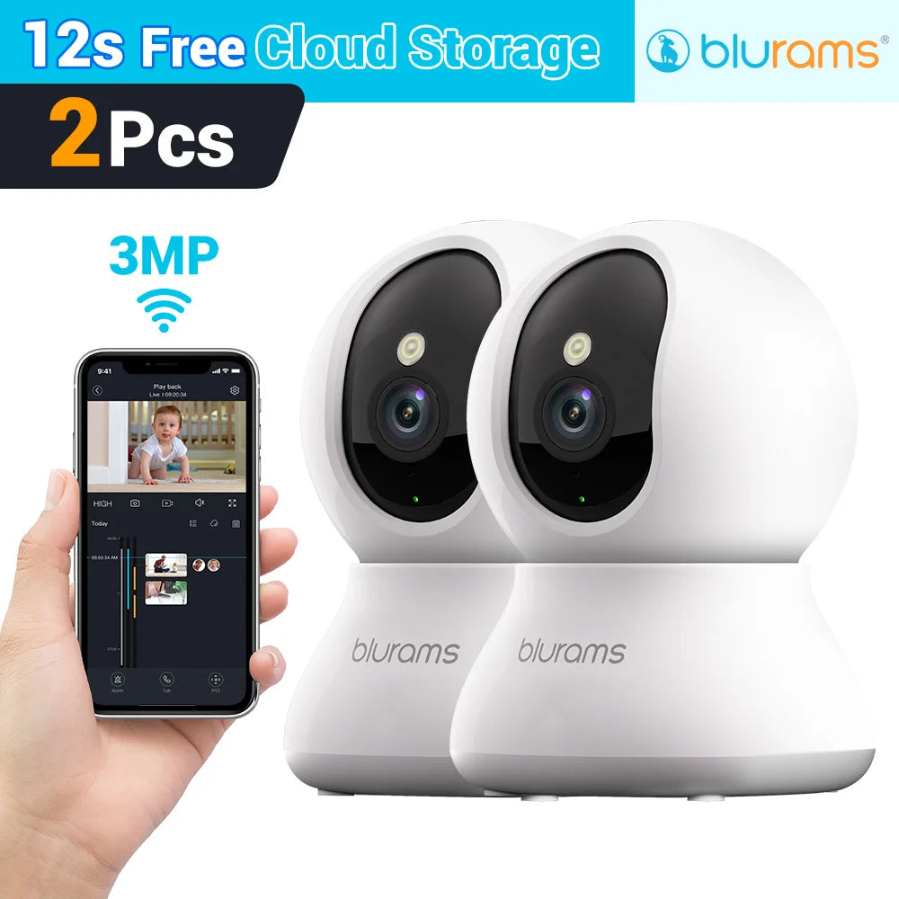 Baby Monitor Camera 2K HD Home Security Camera with Motion Detection and Two-Way Audio