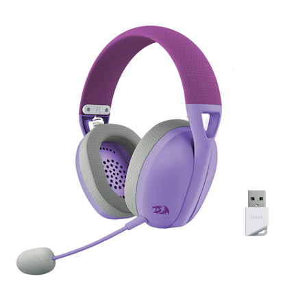 Redragon H848 Headset Bluetooth Wireless Gaming Lightweight 7.1 Surround Sound 40MM Drivers Detachable Microphone Multi Platform
