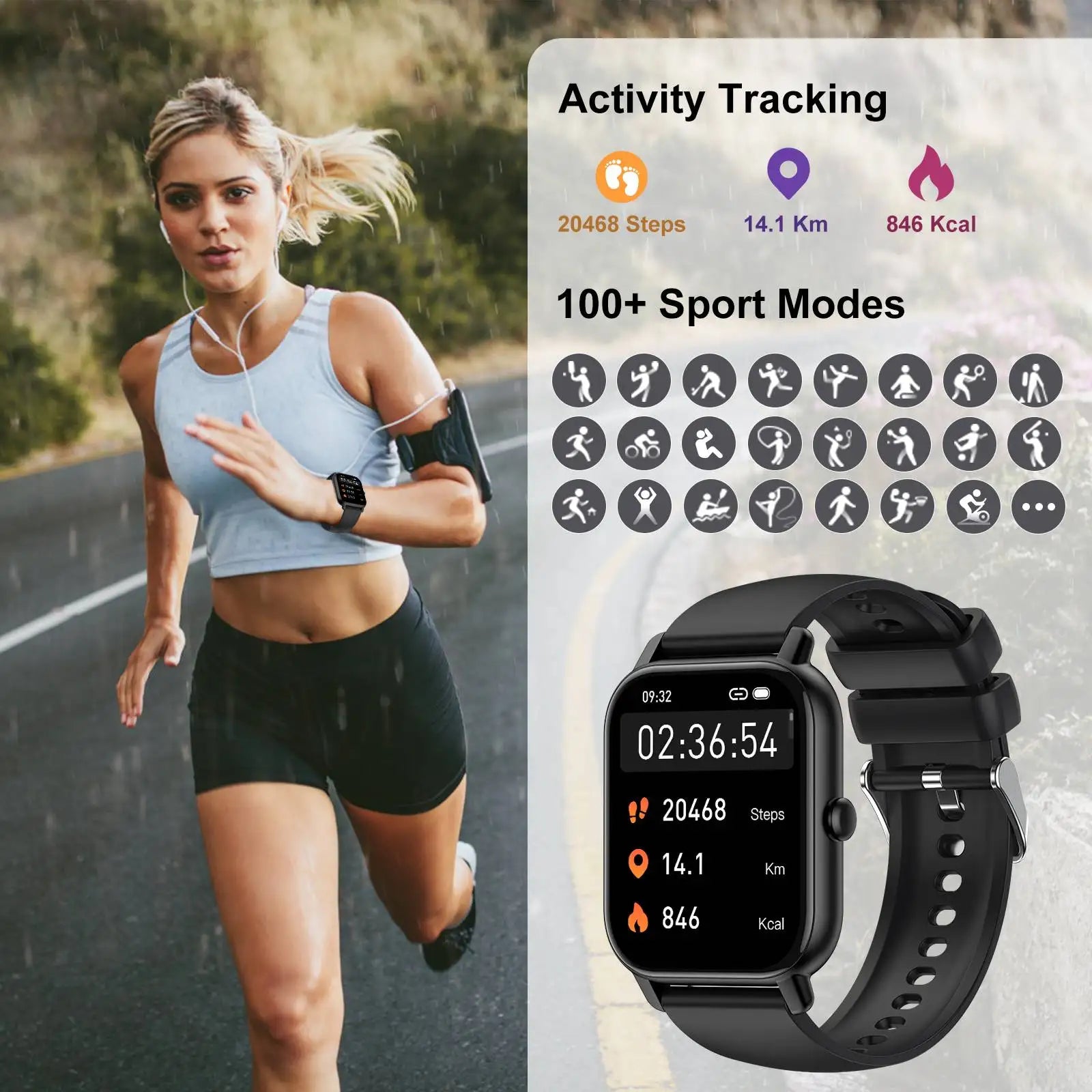 Jxrev Fitness Tracking Smart Watch