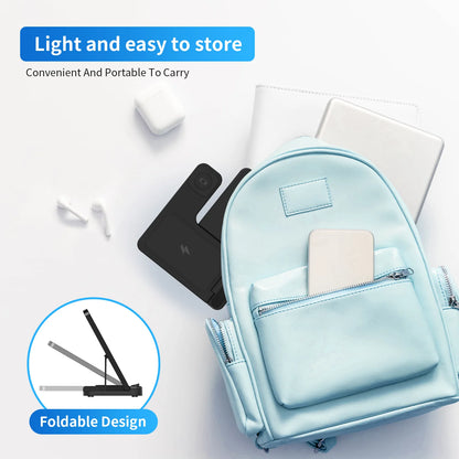 3 In 1 Wireless Charging Station Magnetic Fast Charging 18W Foldable Charging Station
