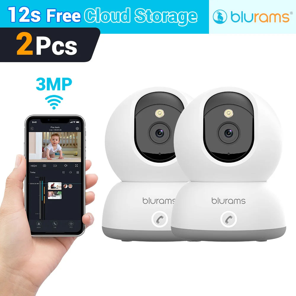 Baby Monitor Camera 2K HD Home Security Camera with Motion Detection and Two-Way Audio
