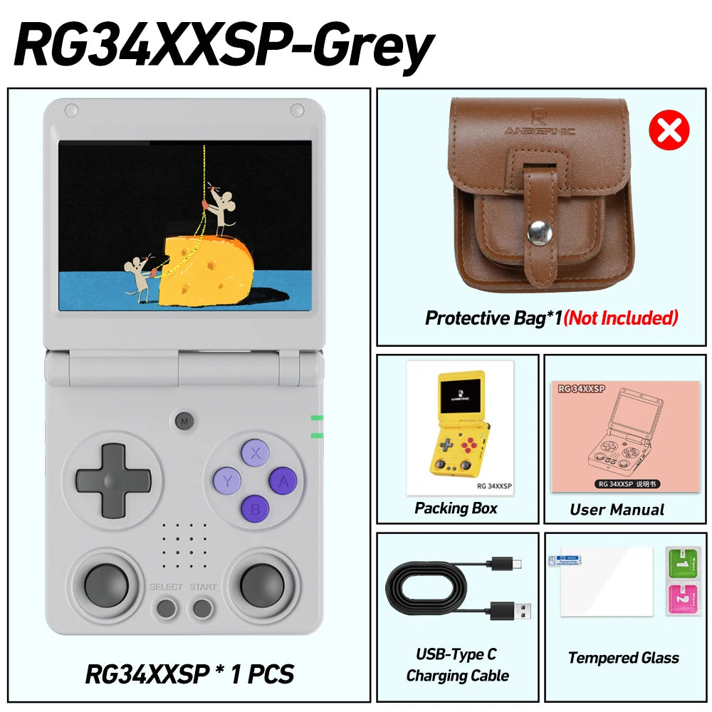 Anbernic RG34XXSP- Handheld Game Console
