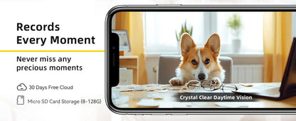 BoyKeep 2K Smart WiFi Security Camera Dual Band 5G/2.4GHz Indoor Surveillance Camera, 360° PTZ, IR Night Vision, Two-Way Audio