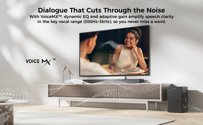 ULTIMEA Skywave F40 Boom 5.1.2ch Sound Bar with Dolby Atmos, Surround Sound System for TV with Subwoofer & 2 Surround Speakers