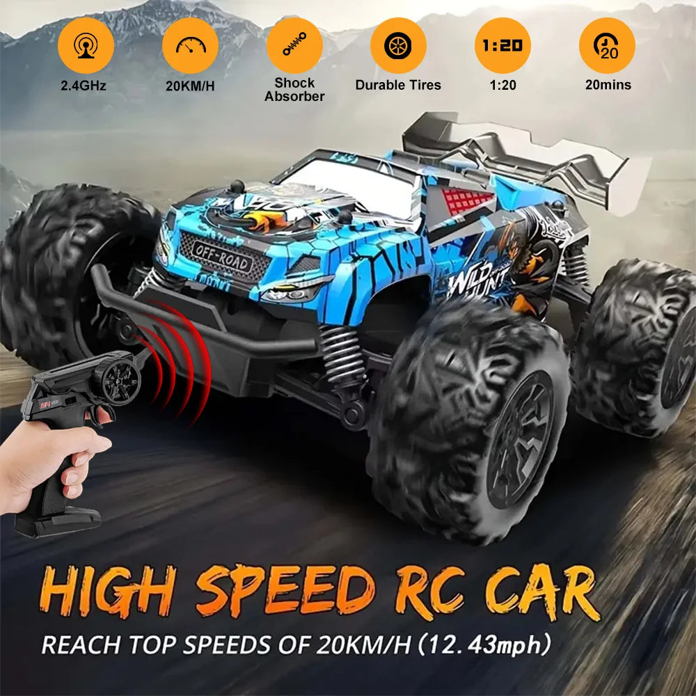 RC Off-road Car Toy 2.4G High Speed Remote Control 1:14  Bigfoot Climbing Model Car