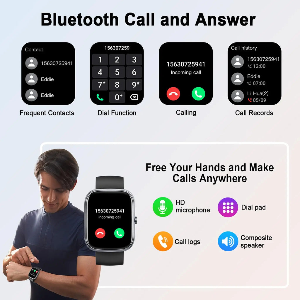 Smart Watch- IP68 Waterproof Fitness Smart Watch