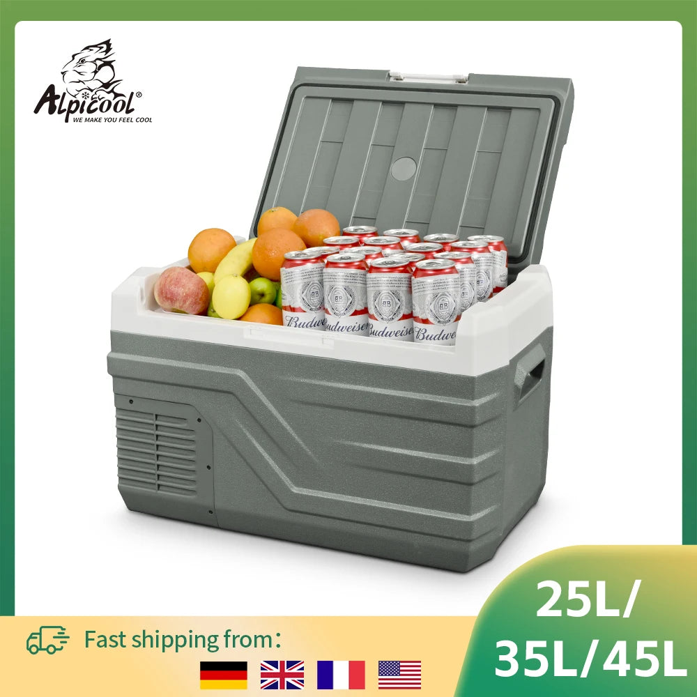 Alpicool NL 25L 35L 45L Car Refrigerator 12V Compressor Fridge Freezer