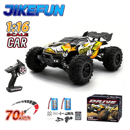 High Speed RC Car 1/16 4x4 Remote Control Brushless Vehicle 2.4G 4WD Electric Off-Road Drift Crawler Toys for Children