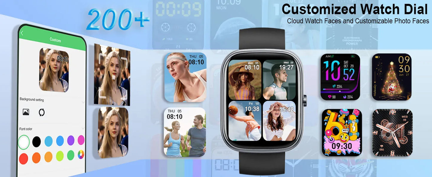 Smart Watch- IP68 Waterproof Fitness Smart Watch
