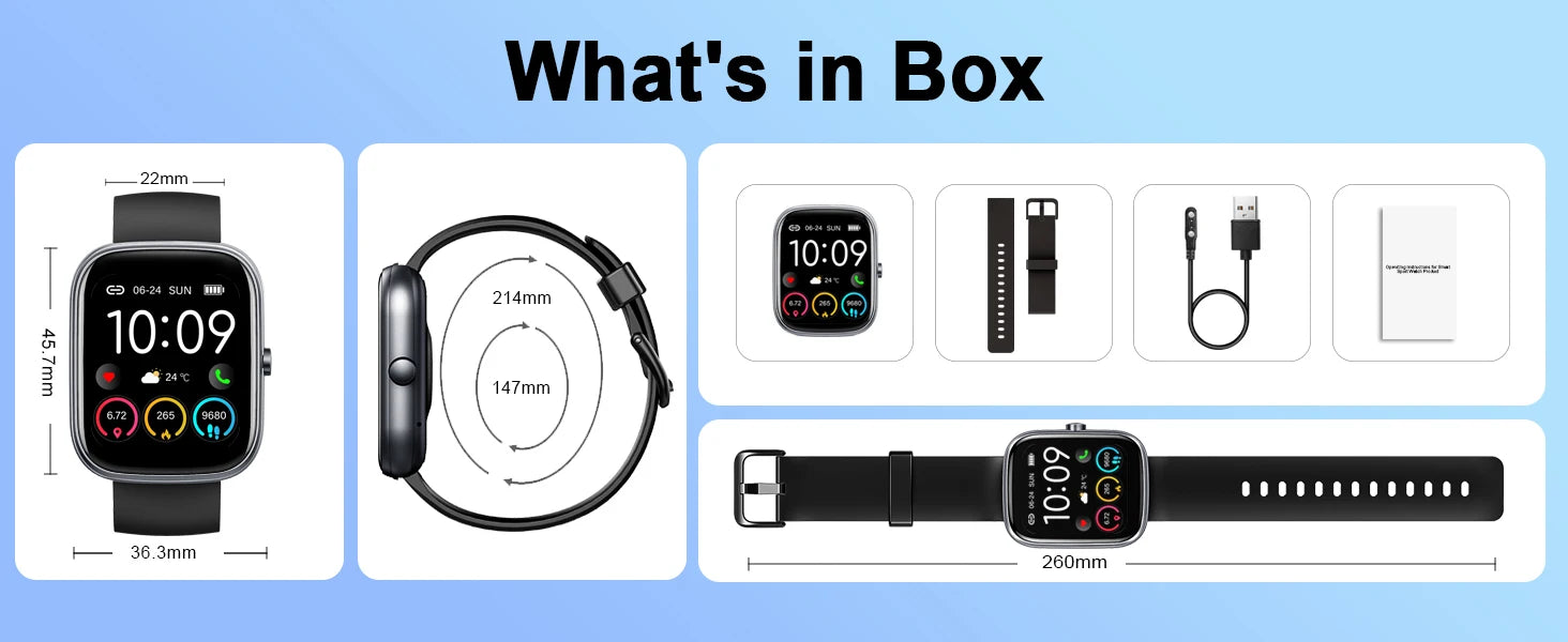 Smart Watch- IP68 Waterproof Fitness Smart Watch