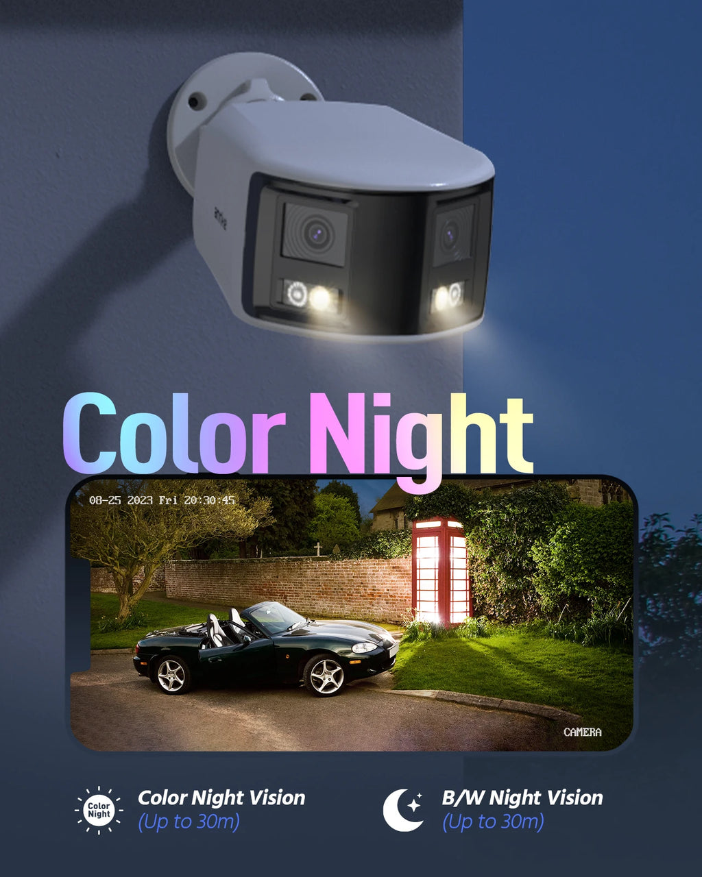 ANNKE 4K 8MP POE Surveillance Camera Dual Lens outdoor POE camera