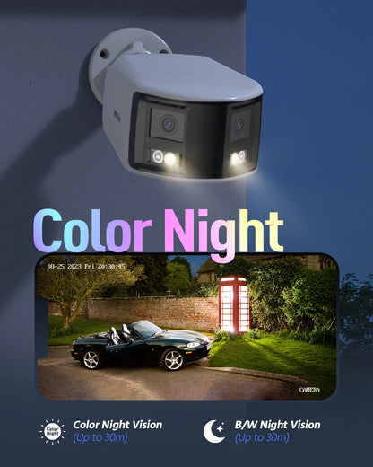 ANNKE 4K 8MP POE Surveillance Camera Dual Lens outdoor POE camera