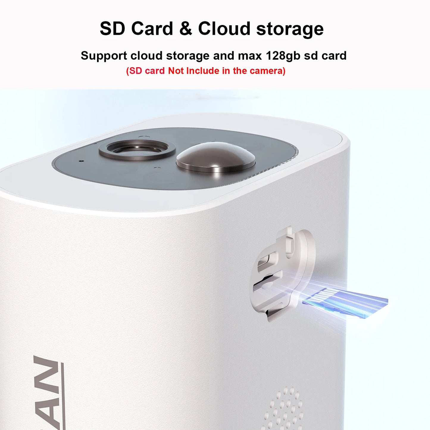 ANRAN 2K Solar Security Camera 3/5MP Outdoor Wireless 2.4G WIFI Camera Battery Cam Floodlight Color Night Vision