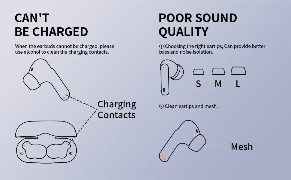 Wireless Earbuds with Bluetooth 5.3, In-Ear Headphones
